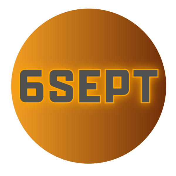 6sept.com Logo Gris Orange Rond